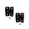 QCAA Heavy Forged Solid Brass Door Latch, 90 Degree Right