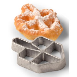 Chanukah Fritlach Rosette Maker - Stainless Steel Rosette Iron Set With Handle - 3 Piece Hanukkah Rosette Set - Dreidel and Menorah Rosette Mold- The Kosher Cook