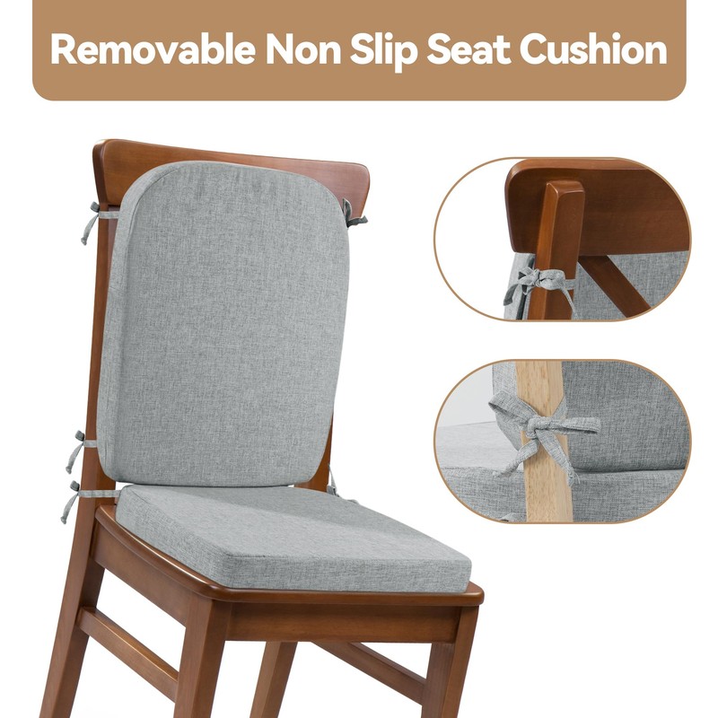HOMBYS Kitchen Chair Back Cushion & Seat Cushion, Dining Room