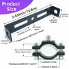 10mm Motorcycle Turn Signal Light Bracket, 2pcs Universal Bicycle Indicator