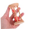 NOLITOY Sand Timer for Study and Cooking Red Timer Management