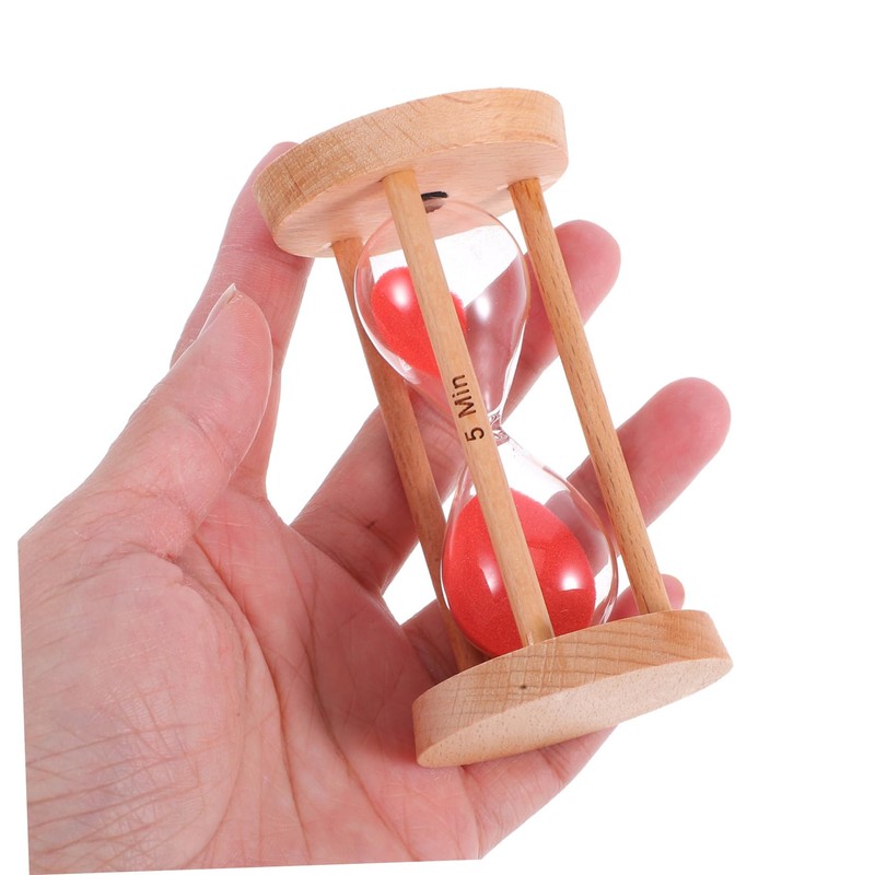 NOLITOY Sand Timer for Study and Cooking Red Timer Management