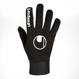 uhlsport Men's Field Player Gloves, Black, black, 10