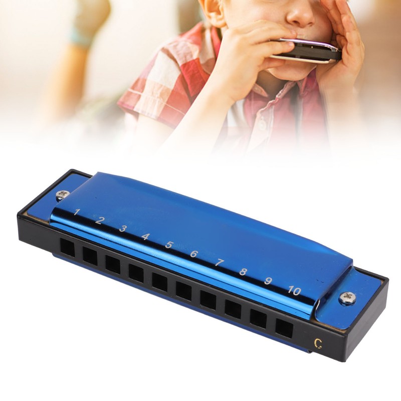 Harmonica C Key 10 Holes Diatonic Scale Mouth Organ Musical