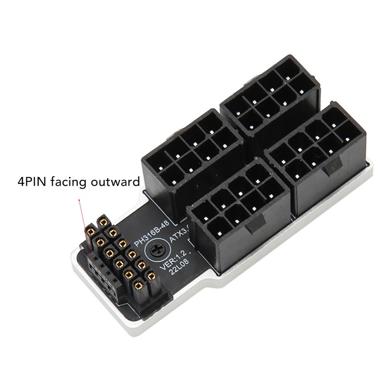 ATX 4 8P Up Angled Adapter 32P To 16P 600W