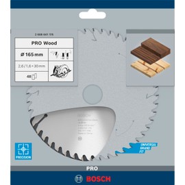 Bosch Professional circular saw blade Optiline Wood (for wood, 165 x 30 x 2.6 mm, 48 teeth, circular saw accessories)
