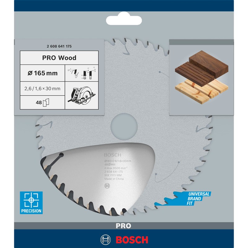 Bosch Professional circular saw blade Optiline Wood (for wood, 165