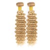 28 28 inch #613 Bundles Human Hair P27/613 Deep Wave