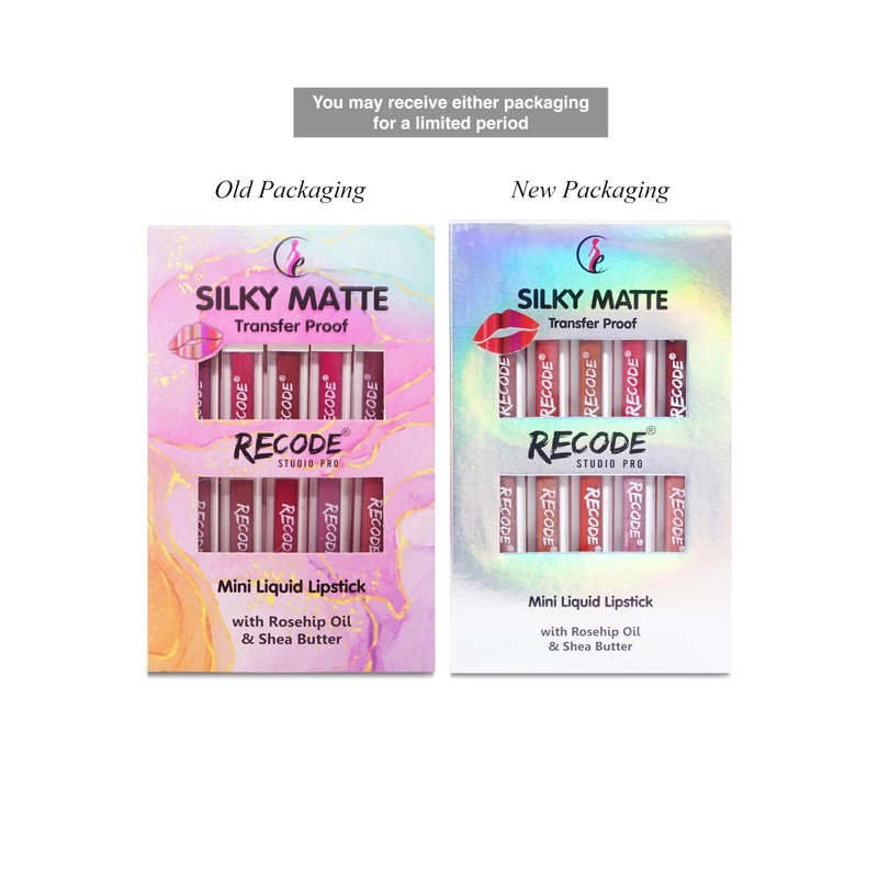 Recode Silky Matte Mini Liquid Lipsticks - 12.50 ml (1.25ml
