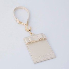 (Mianjian & ZIRUN) Pass Case with Reel Card Case with Reel IC Card Case ID Card Holder Vertical Telescopic Type PU Synthetic Leather Double Sided Pocket Commuter Strap Ribbon Included Work School