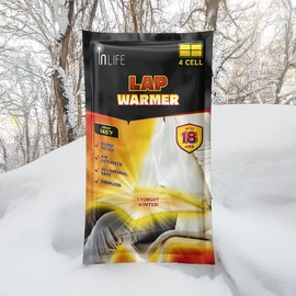 InLife Super Warmer for Lap and Body | All Natural & Safe, Instant Quick Heat, Easy & Comfort | Bigger & Wider Size, Air Activated, Single Use, Stable & Long-Lasting | Odorless, 1 Pack