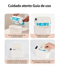Calentador De Toallitas Húmedas Led Para Bebés Termostato 15