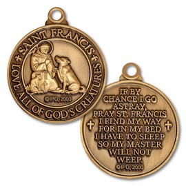 Saint Francis Love All of Gods Creatures Pet Tag