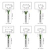 BAYTORY 6Pcs Keyhole Router Bits Set, 1/4" Shank Router Keyhole