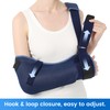 Velpeau Arm Sling Shoulder Immobilizer with Waist Strap, Ventilated &