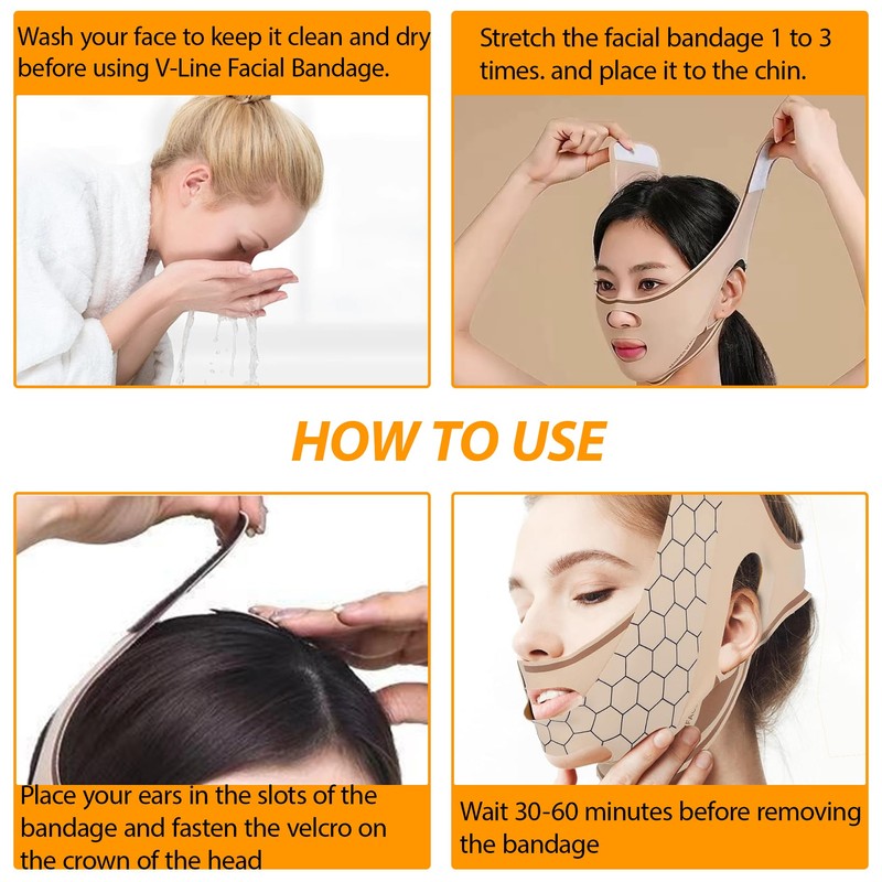 V Line Face Lifting Chin Mask Face Bands Chin Strap