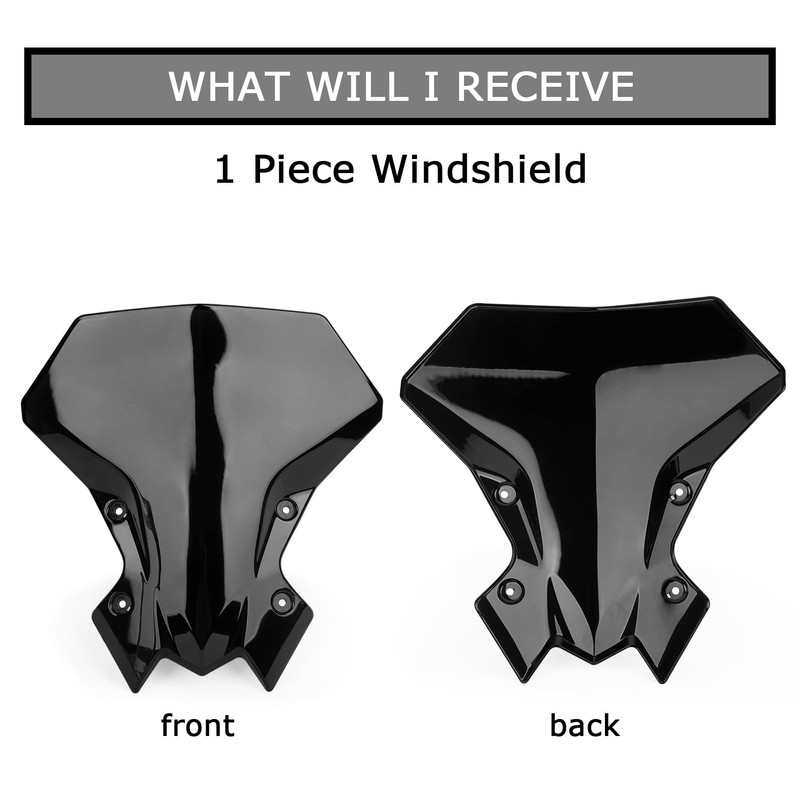 PSLER Windshield for Z900 2021-2023 - Windshield Windscreen Baffle Air