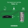 Contec pliable avec outil 15 fonctions