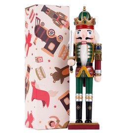 Christmas Decorations Nutcracker Soldier Ornaments, 12 Inch Traditional Painted Wooden Nutcracker Doll, Nutcracker Figures Holiday Party Tabletop Christmas Decorations Indoor xmas Gift(swordsmen)