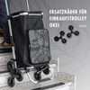 eluno Replacement Wheel Set of 2 for Shopping Trolley OKEL