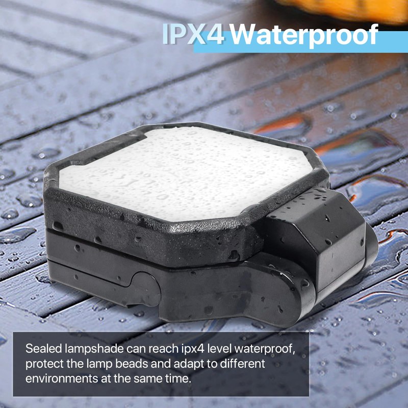 HYPERLITE Rechargeable Work Light 2pack 40W 4000Lumens, Hanging Hook Folding