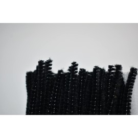 Black Pipe Cleaners 200 Pieces Chenille Stems for DIY Art Decorations Creative Craft (6 mm x 12 Inch)