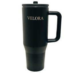 VELORA ChillGuard 40 oz Stainless Steel Insulated Tumbler for Hot & Cold Drinks (Water, Coffee, Smoothies, juices etc) (Black)