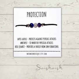 Protection Crystal Bracelet, Crystal Gift for Protection, Protective Bracelet, Healing Crystals Bracelet, Crystal Bracelets for Women, Crystal Gifts for Women