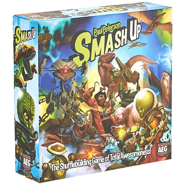 Smash Up - Board Game, Card Game, Base Set, Zombies, Robots, Pirates, Ninja, and More, 2 to 4 Players, 30 to 45 Minute Play Time, for Ages 10 and Up, Alderac Entertainment Group