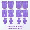Kit Protección Para Niños Niñas 2en1 6 Pzs C/u Accesorios