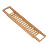 Bamboo Bathtub Tray Simple Durable Bathtub Rack Book Wine Holder