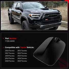 77305-04090 Fuel Filler Door Fuel Door Cover Compatible with Toyota Tacoma 6 ft Box 2016 2017 2018 2019 2020 2021 2022 2023 Accessories Gas Tank Cap Door Replacement Direct Fit
