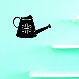 Decals Watering Can Wall Art Size 12 Inches X 18 Inches 22 Colors Available