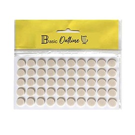 50 pc Self-Adhesive Furniture Pads Kitchen Cupboard Door Pads Sound Dampening Door Buffers Made of Soft Eva Rubber for Soft Quiet Drawer Close Anti-Slam Cushion Rubber feet Pads 10 mm Diameter