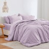 Freyamy Seersucker Bed Linen 135 x 200 cm 2-Piece Purple