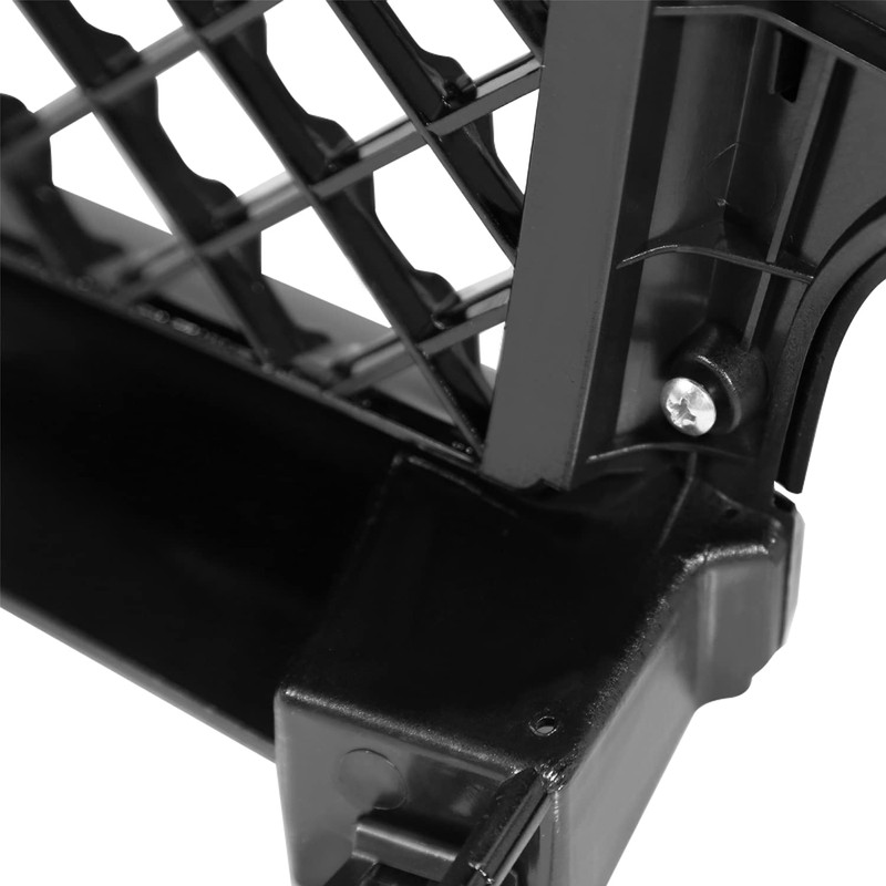 Spec-D Tuning Glossy Black Honeycomb Mesh Front Hood Grille Compatible