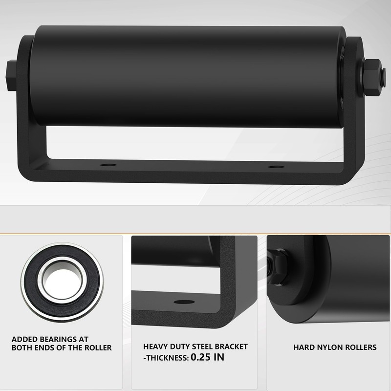 Sdstone 2Pack Slide Gate Guide Roller with C Post Welded