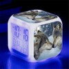 Nicole Knupfer Wolf Wecker Kinder Wecker LED Night Nachttischwecker Quadrat