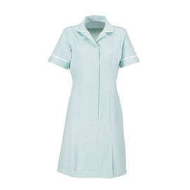 Alexandra al-st297aq-96t Stripe Dress High White Piping / Trim 96 cm Chest (Size 14), Aqua / White