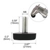 Sourcingmap M6x15mm Leveling Feet Adjustable Threaded Pole Leveling Foot Furniture