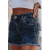 Suko jeans Women’s Stretch Denim Cutoff Shorts 85219 Bleach 4