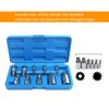 10PCS Triple Square Spline Bit Socket Set Low Wear Accurate