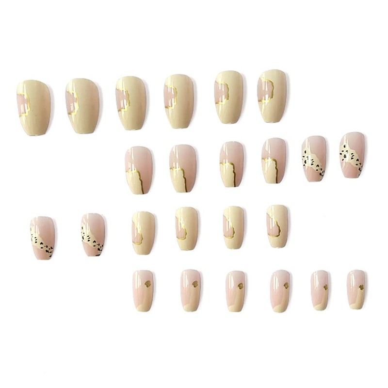 24 Pcs Elegant Nail Tips Ballet Nail False Nail Make