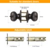 Gobrico Entry Door Locks Keyed-Alike Flat Ball Door Locksets with