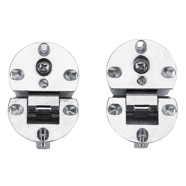 Raguso Folding Flip Top Hinge 2Pcs 90 Degree Zinc Alloy
