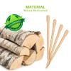 Mibly 500 Pcs Wooden Wax Sticks - Eyebrow, Lip, Nose