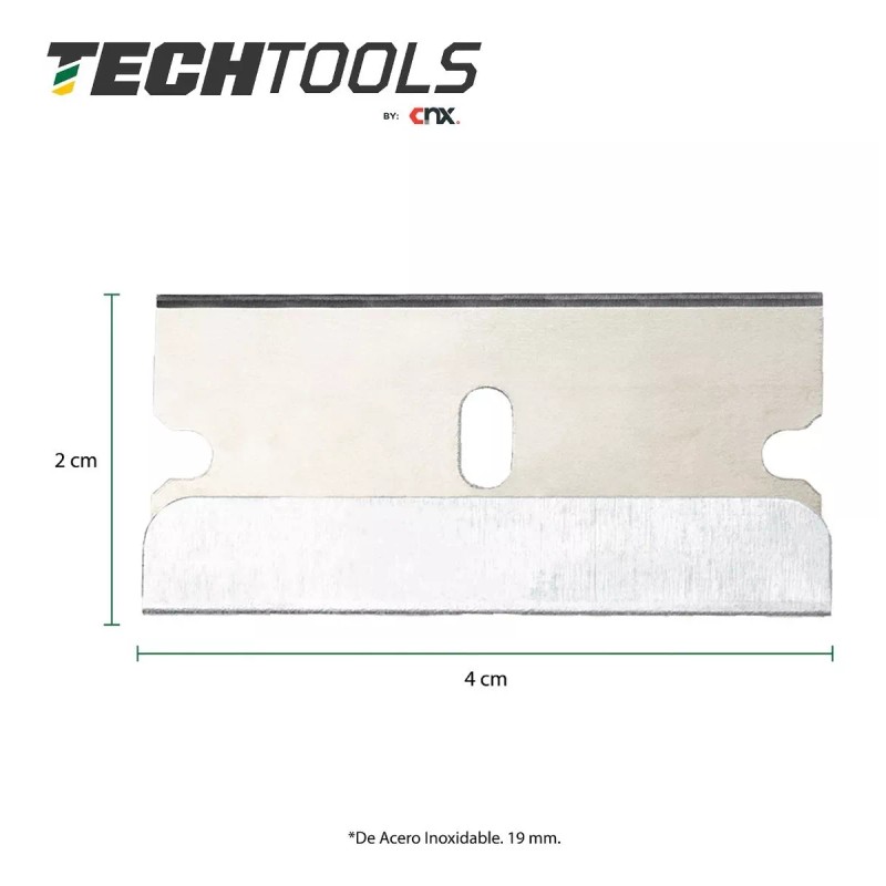 CNX Caja De Cuchillas De Repuesto Hechas De Acero De