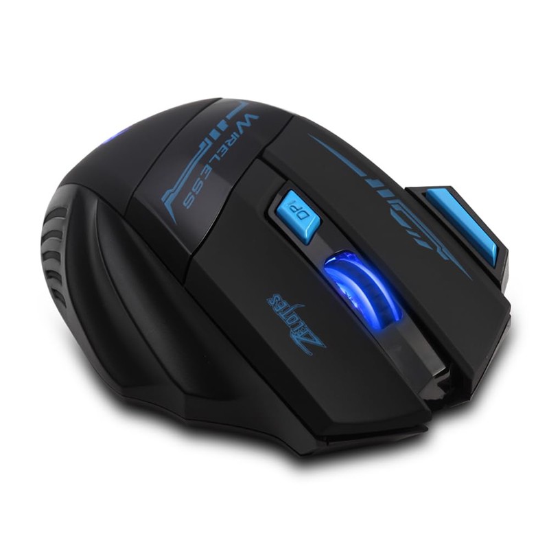zelotes Ergonomic Wireless Mouse for Laptop,4 Adjustable DPI,7 Buttons Energy-saving