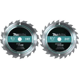 Unbranded Makita T-01426 2 Pc. 6-1/2" Carbide-Tipped Circular Saw Blade Set