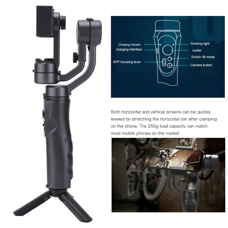 F6 Three‑axis Handheld Gimbal Stabilizer Vlog Live Broadcast Anti‑shake Phone